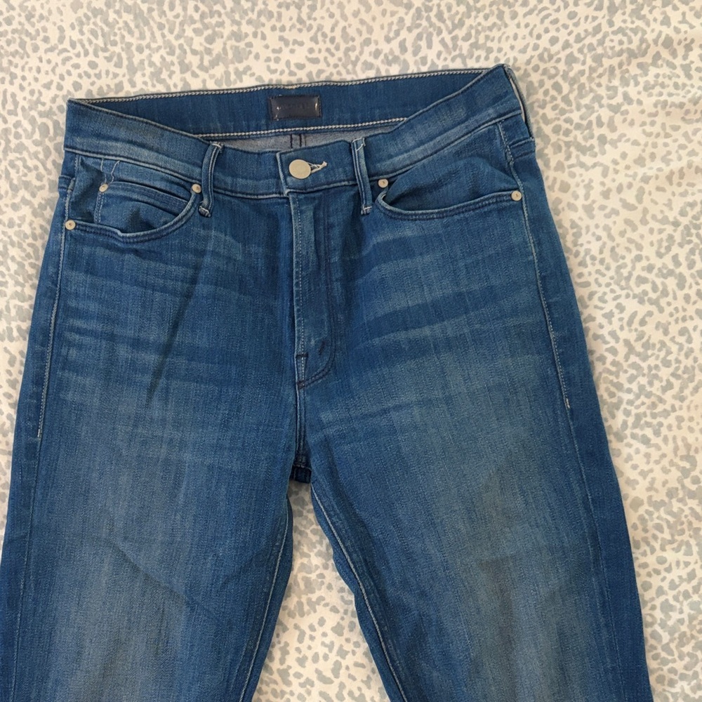 MOTHER Skinny Jeans in Classic Blue